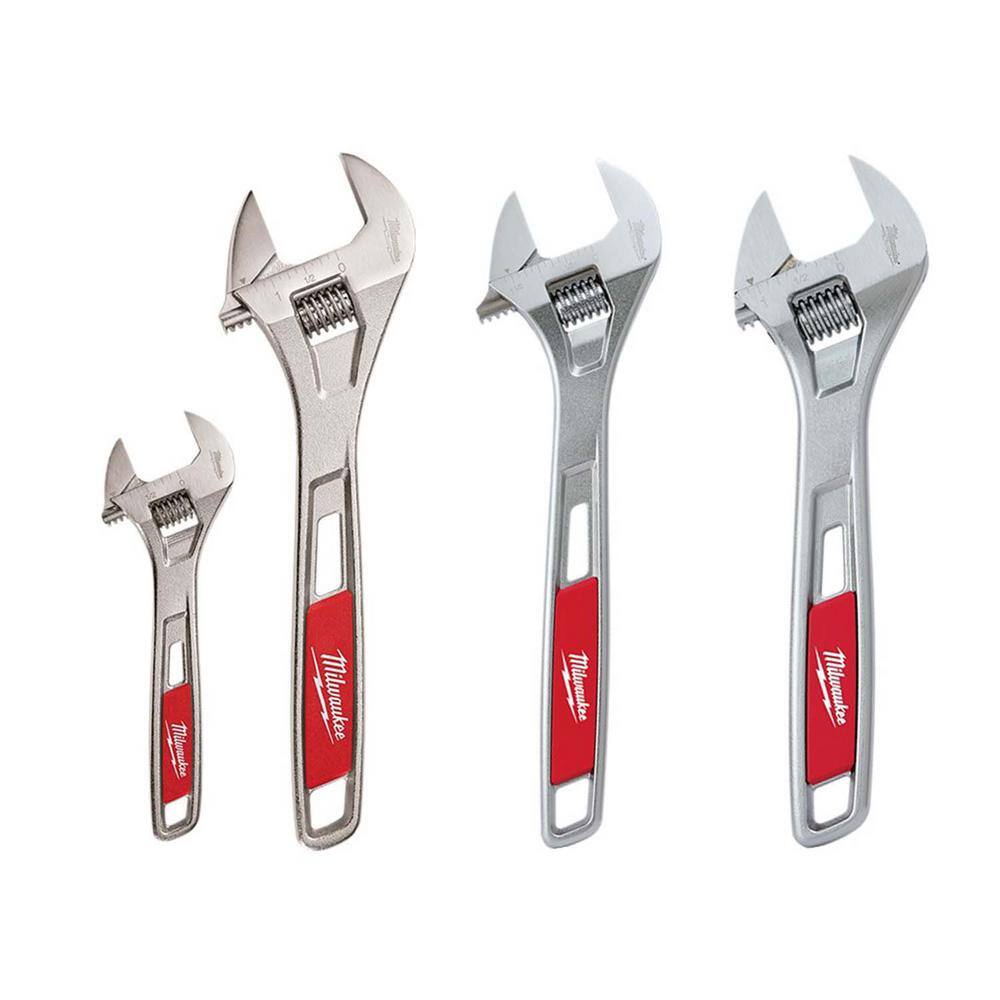 MW Adjustable Wrench Set (4-Piece) 48-22-7400-48-22-7408-48-22-7412