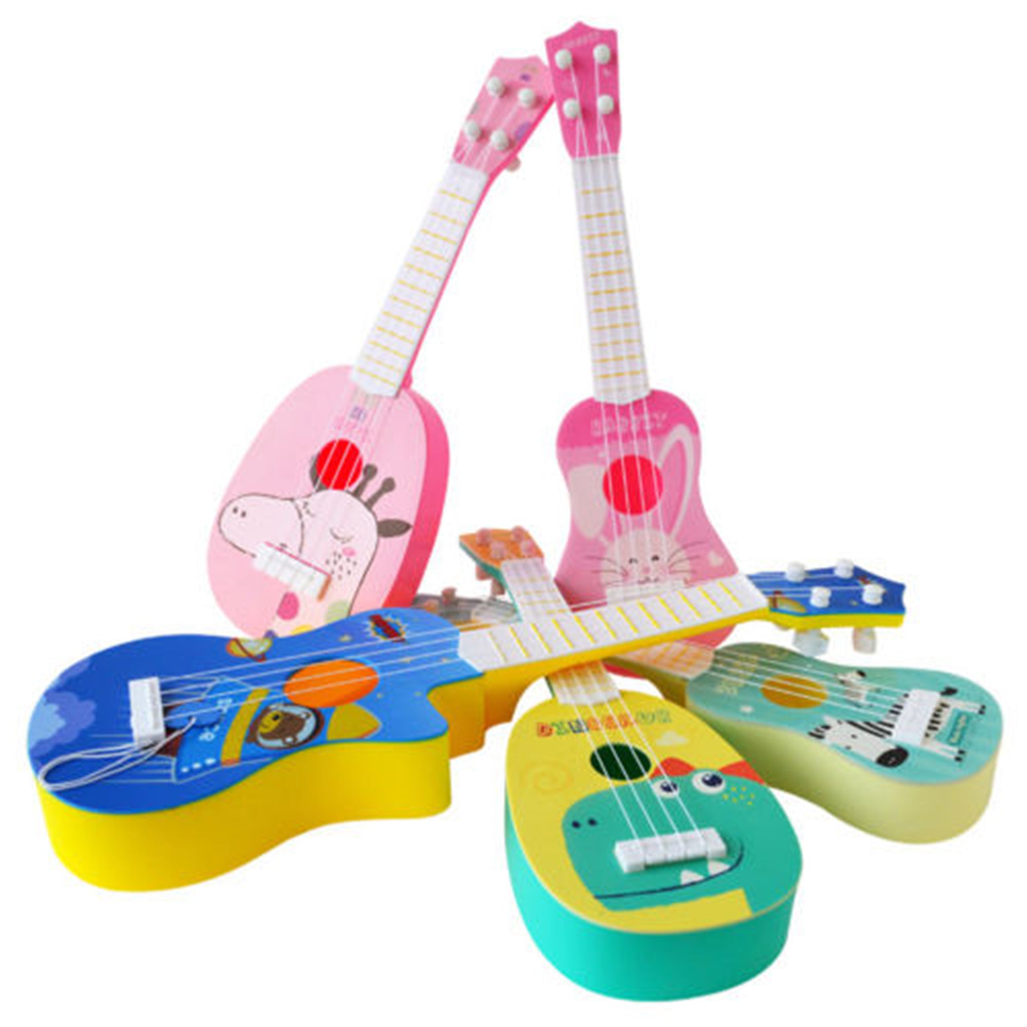 Shuttle tree Toddler Kids Beginner Classical Ukulele Guitar Educational Musical Instrument Toys