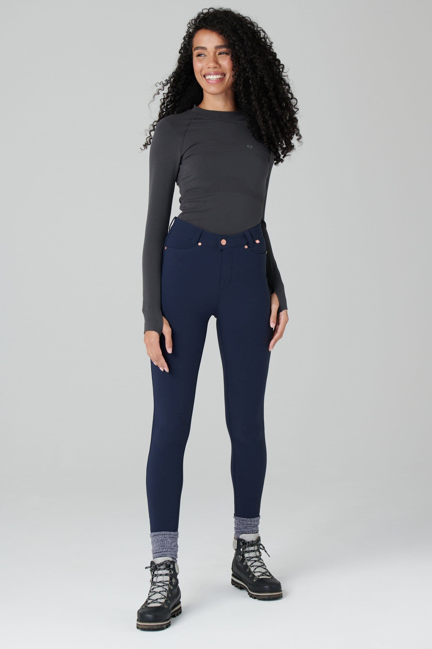 MAX Stretch Skinny Outdoor Trousers - Deep Navy