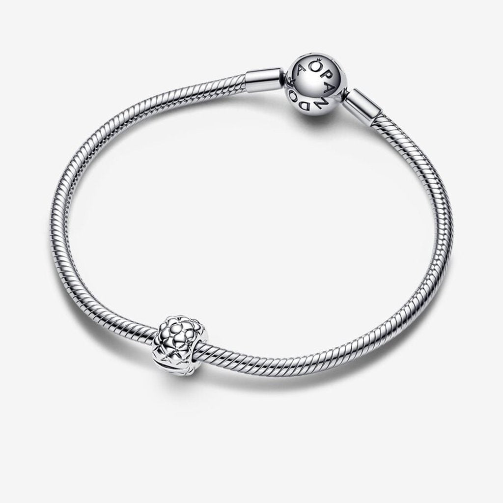 PANDORA  Studded Clip Charm in Sterling Silver