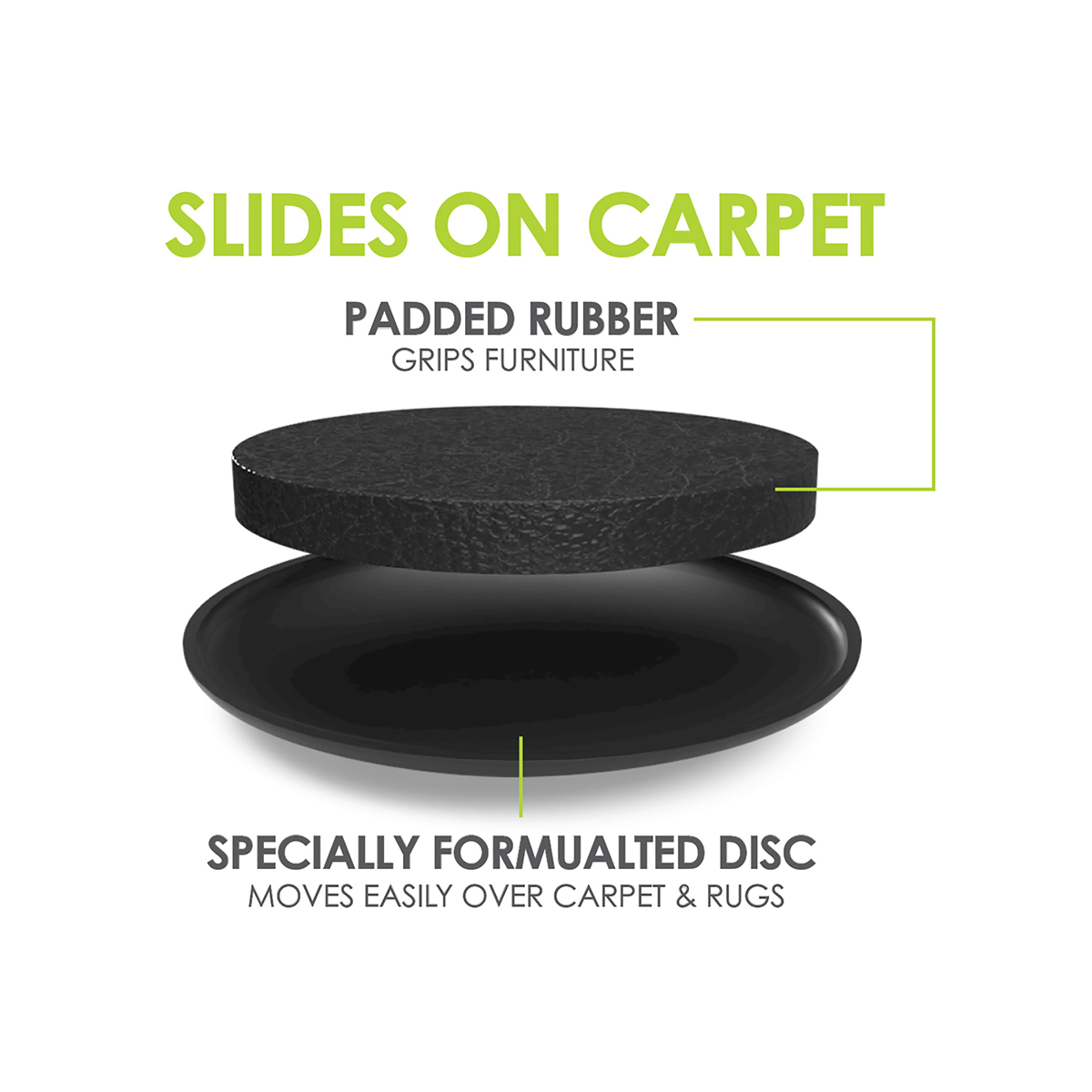 Slipstick Plastic Furniture Sliders