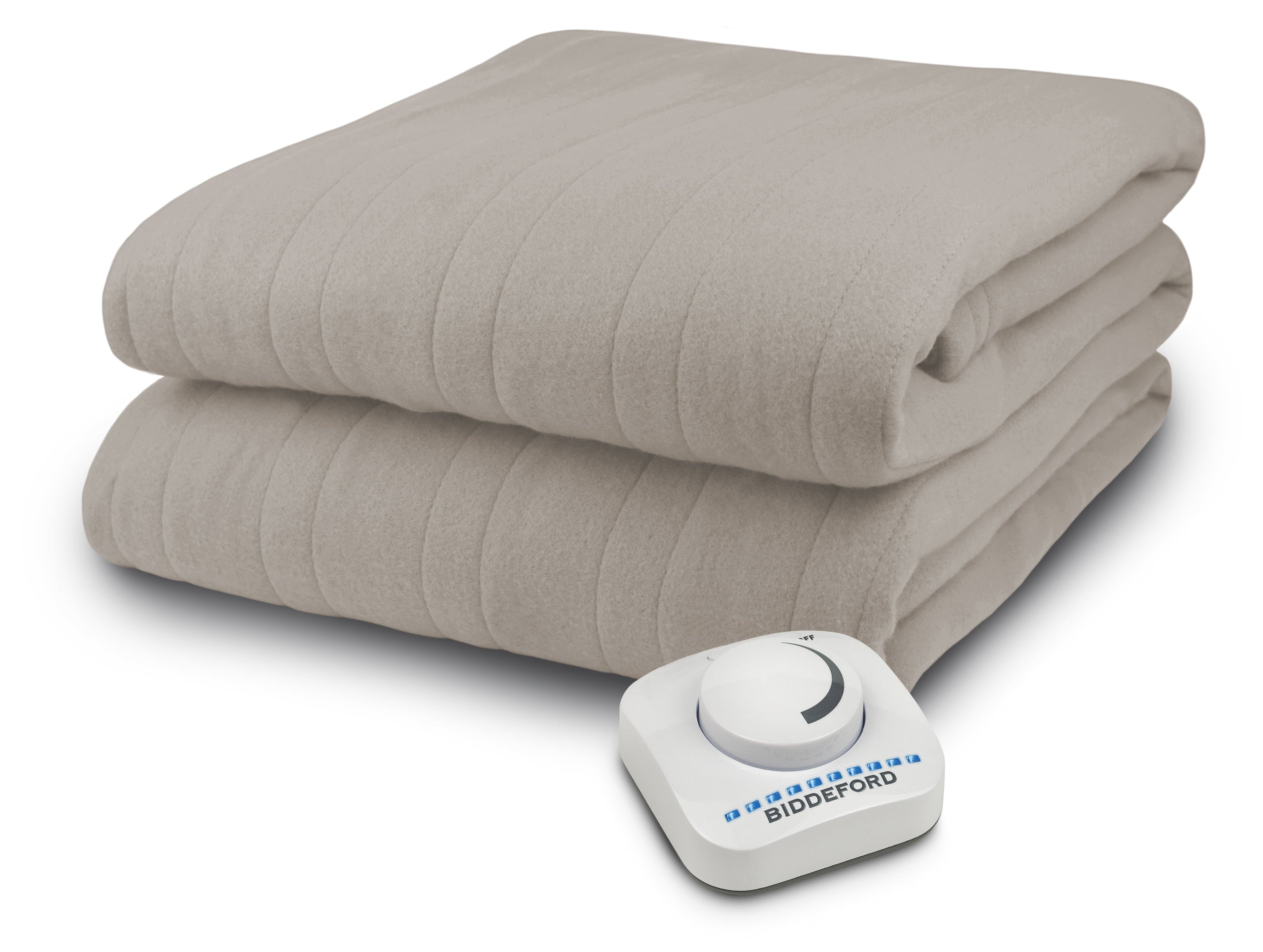 Heated Electric Blanket， Biddeford， Bedding， Twin， Linen