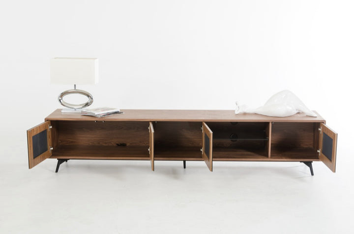 Mela Modern Walnut Tv Stand   Midcentury   Entertainment Centers And Tv Stands   by V.S.D Furniture  Houzz