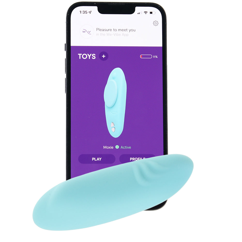 We-Vibe Moxie+ Wearable Clitoral Vibe in Aqua