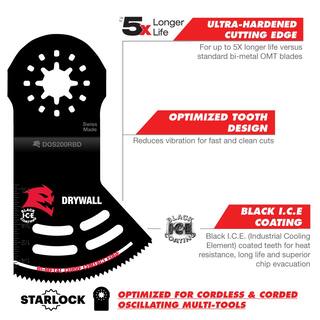 DIABLO 2 in. Starlock Bi-Metal Oscillating Blade for Drywall DOS200RBD