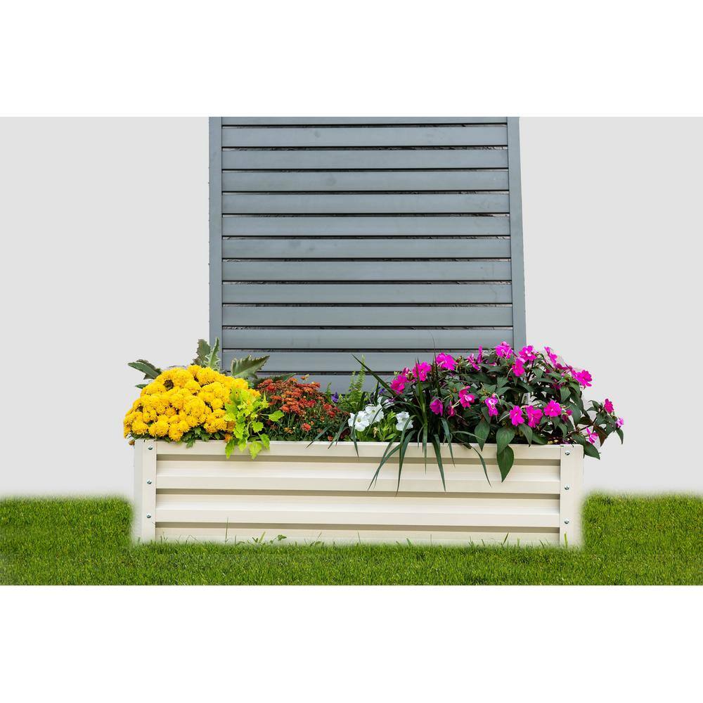 Stratco Raised Garden Bed-Galvanized Metal LG-18294