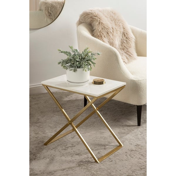 Kate and Laurel Laraway Folding Side Table