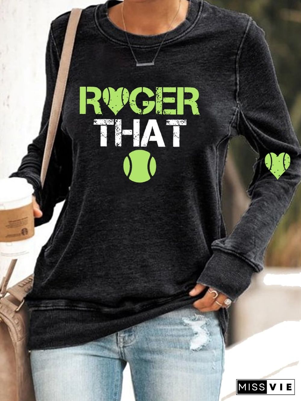 Women's tennis casual sweatshirt