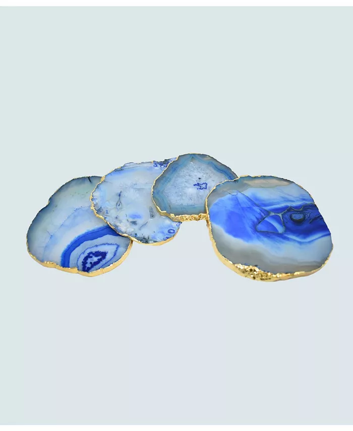 Nature's Decorations - Agate Gnarled Coasters Set of 4