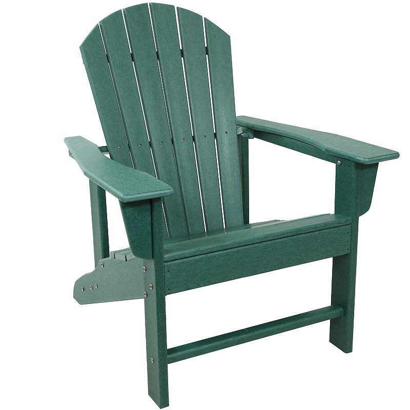 Sunnydaze All-Weather， Upright， Raised Outdoor Adirondack Chair