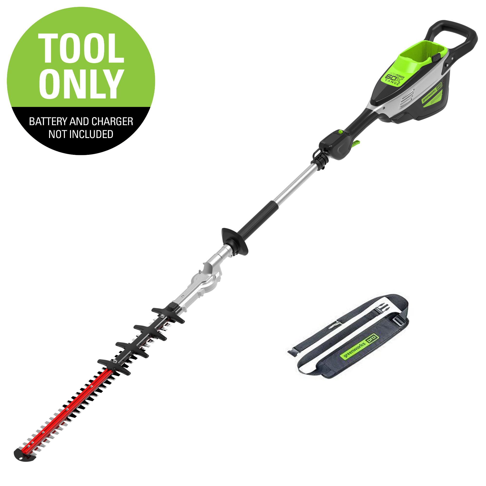 60V 20-Inch Cordless Pole Hedge Trimmer | Greenworks Tools