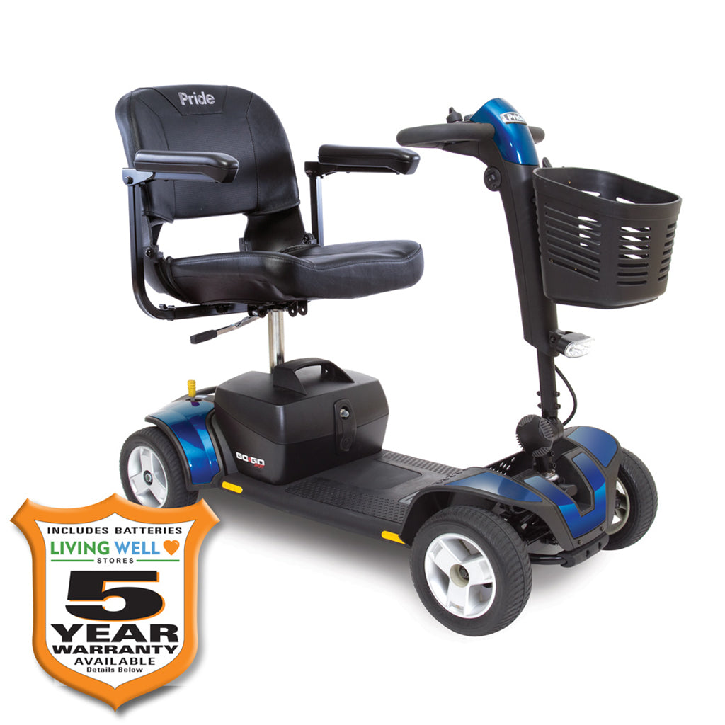 Pride Go-Go Sport 4-Wheel Scooter with Available Extended Warranty