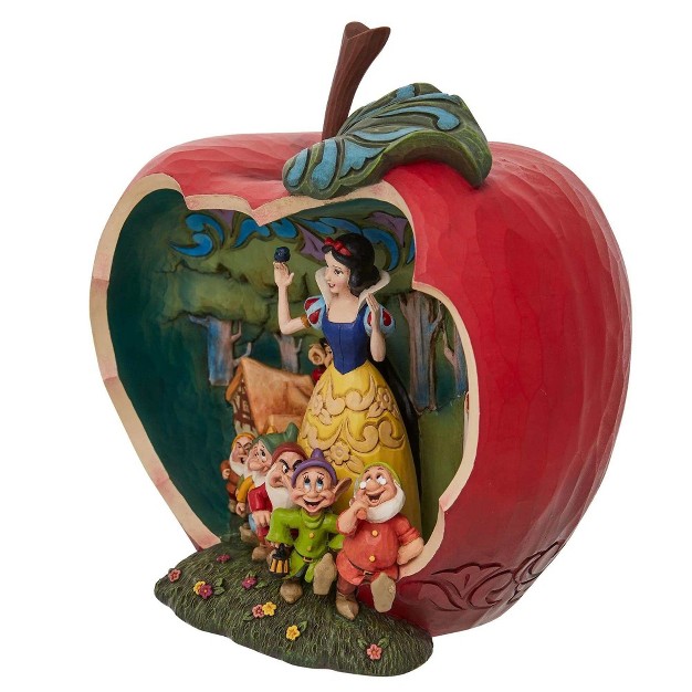 Jim Shore A Wishing Apple One Figurine 8 Inches Snow White amp Seven Dwarfs 6010881 Polyresin Multicolored