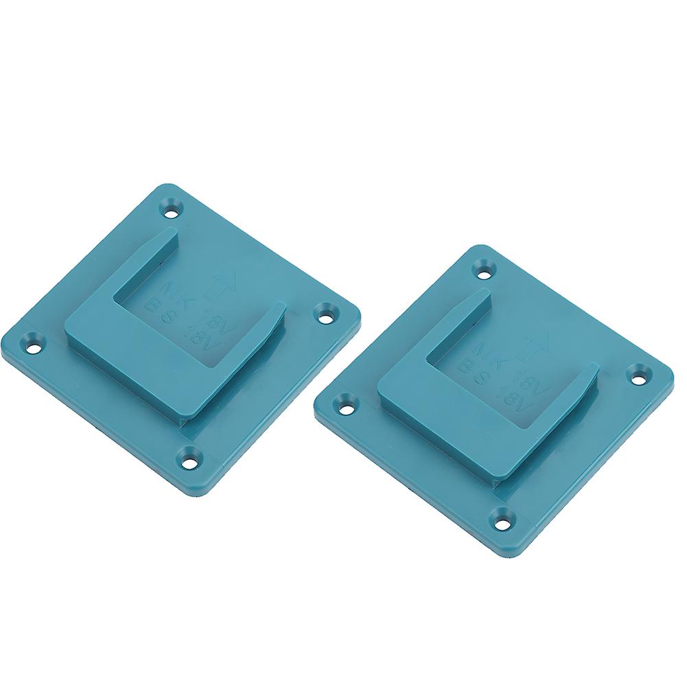 2pcs Machine Holder Wall Mount Storage Bracket Fixing Devices For Makita 18v Electric Toolcyan