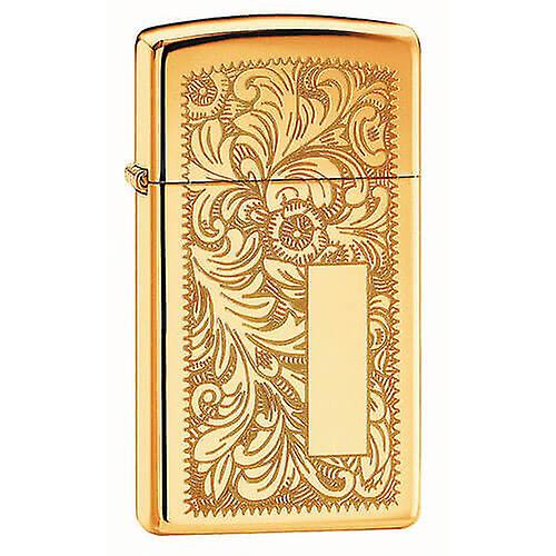 Zippo High Polish Venetian Slim Lighter (Brass)