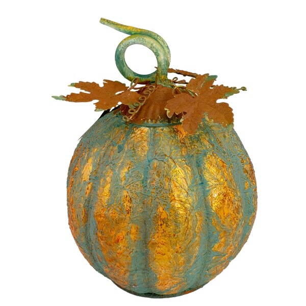 Autumn Harvest Pumpkin Metal Decoration