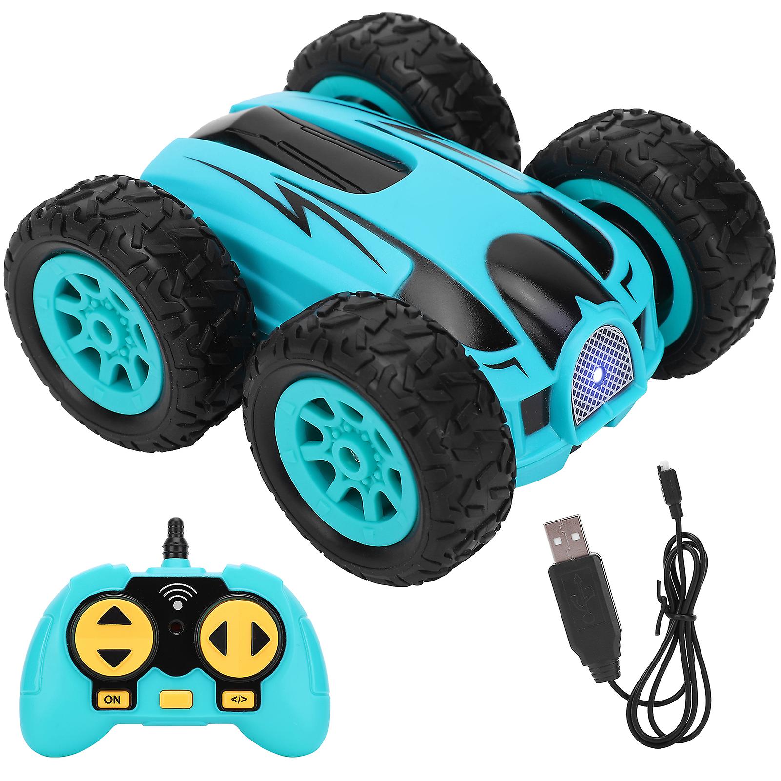 Mini Stunt 2.4g High Speed Twosided 360 Degree Rotate Wireless Rc Car Fourwheel Driveblue