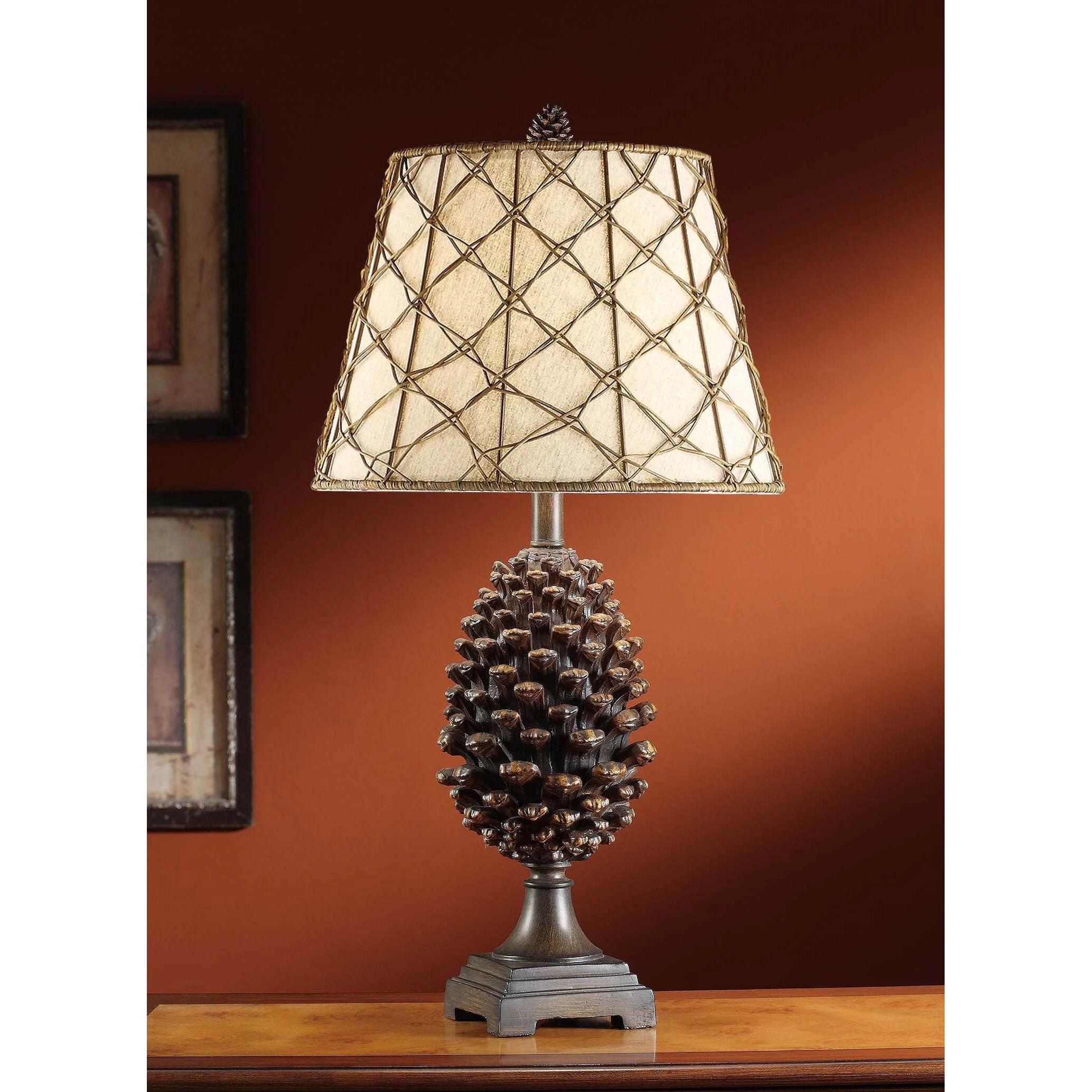 Pine Bluff Natural Pinecone 30-inch Table Lamp - 15x15x30