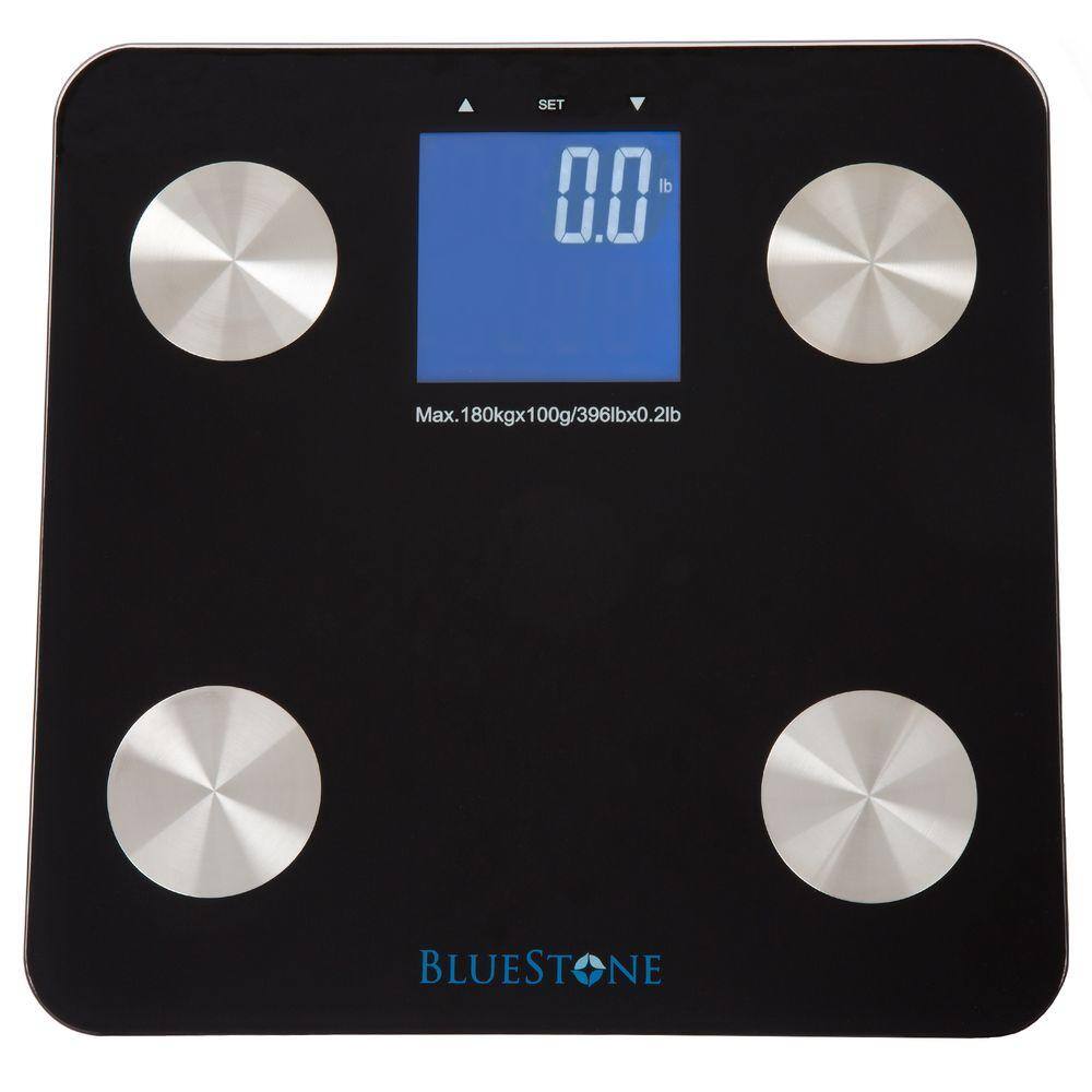 Bluestone Digital Large LCD Display Body Fat Scale in Black M010030