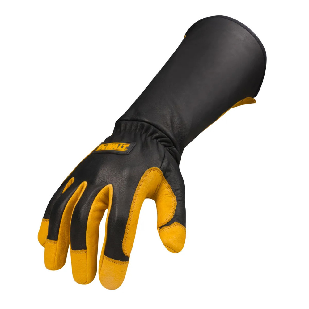 DEWALT Welding Gloves 2X Black/Yellow Premium Leather DXMF040512XL from DEWALT