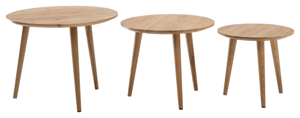 Primera Round Nesting Tables   Midcentury   Coffee And Accent Tables   by Mobello  Houzz