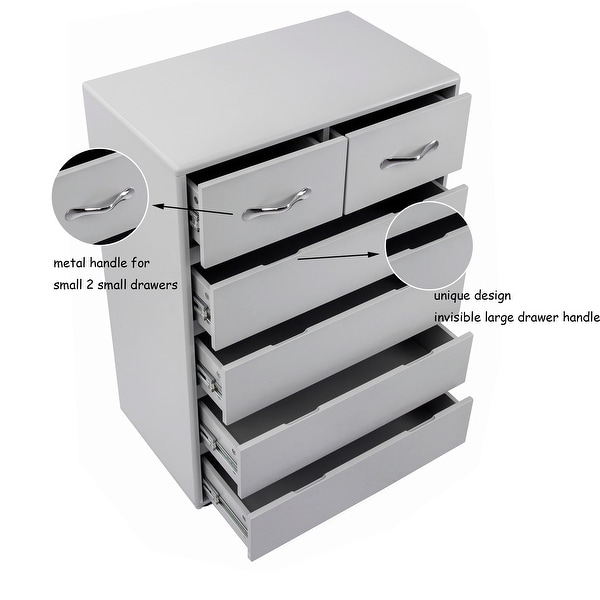 6 Drawers End Table Sofa Side Table