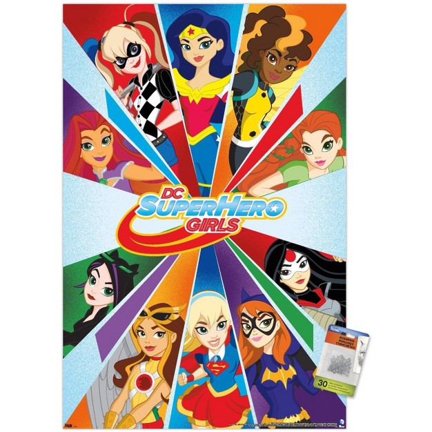 Trends International Dc Comics Tv Dc Superhero Girls Collage Unframed Wall Poster Prints