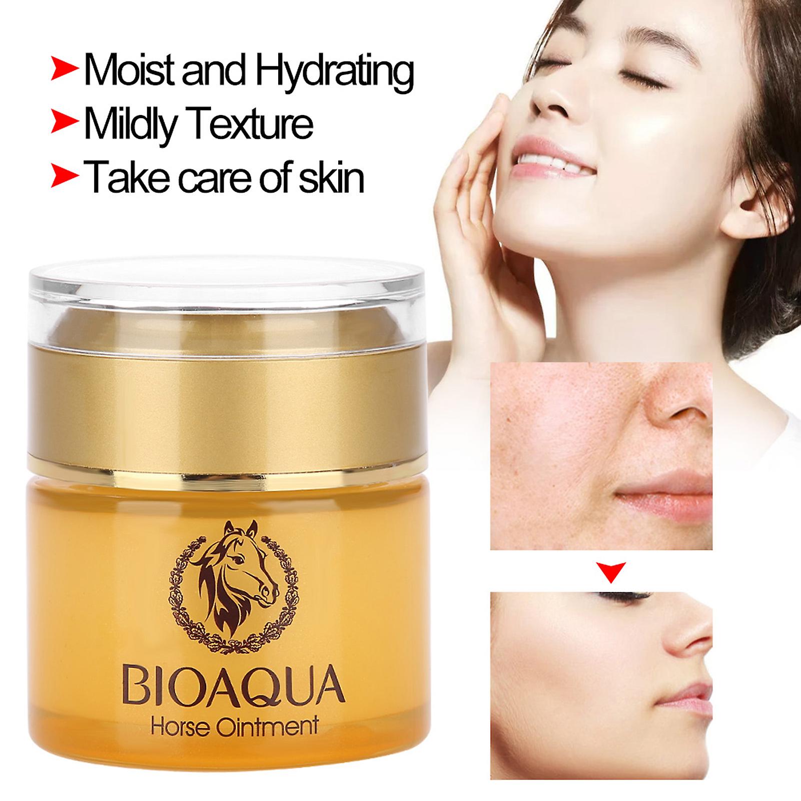 Horse Oil Face Cream Facial Anti Aging Anti Wrinkle Whitening Moisturizing Hydrating Skin Care