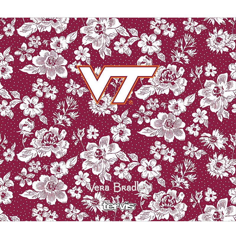 Vera Bradley x Tervis Virginia Tech Hokies 24oz. Wide Mouth Bottle with Deluxe Lid