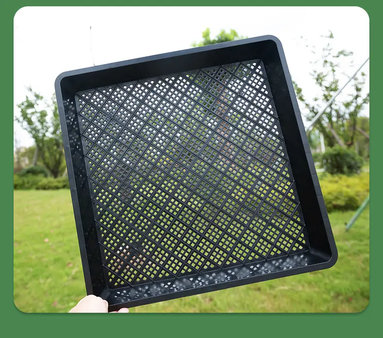 wholesale Modern Plastic Seedling Tray garden supplies square Plastic Trays For Plants