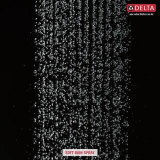 Delta 1-Spray Patterns 2.5 GPM 8 in. Wall Mount Fixed Shower Head in Matte Black RP50841BL