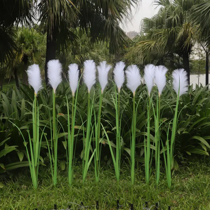 Hot sale outdoor solar reed light Fiber optic reeds for park garden lawn decoration