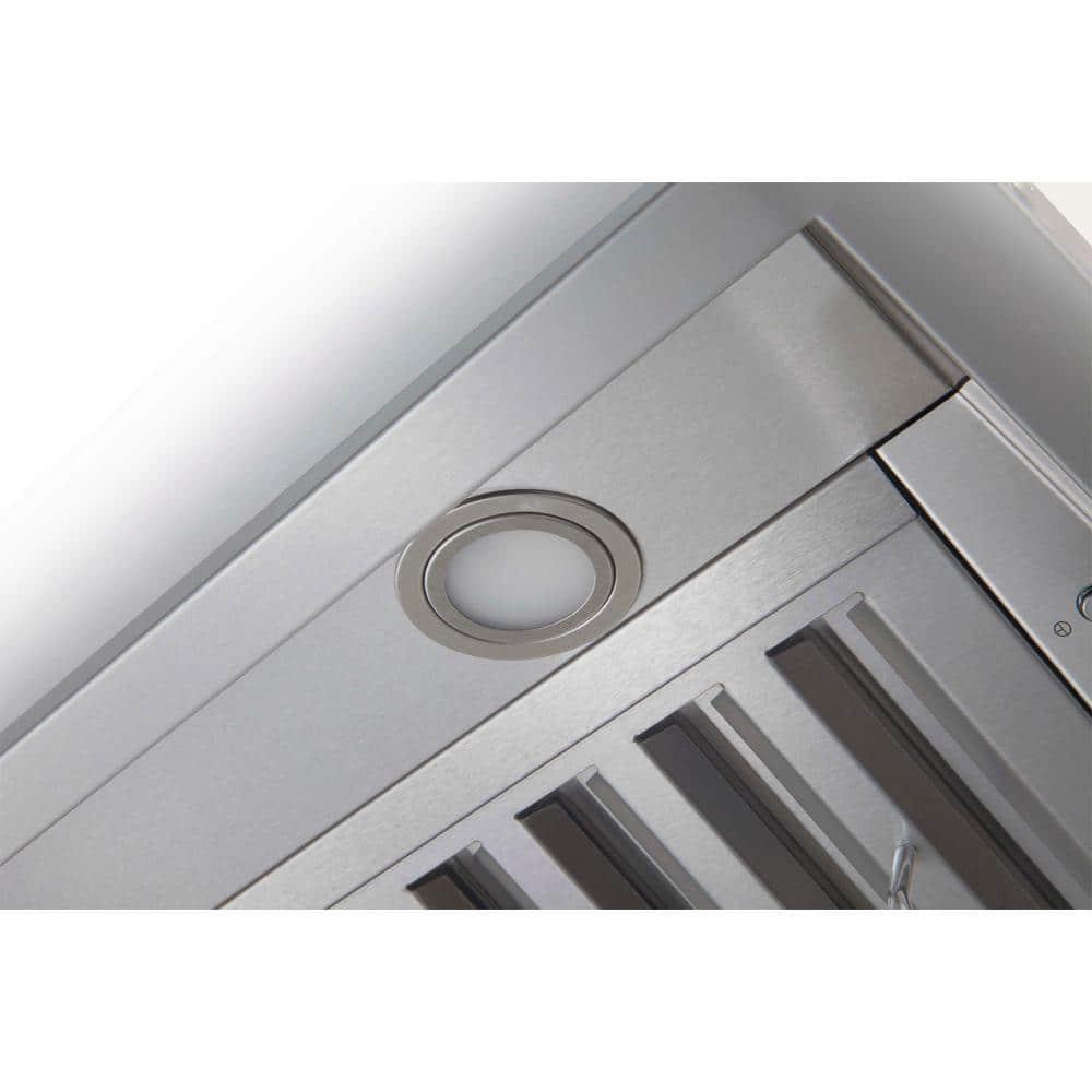 Ancona Chef Insert 34 in Range Hood with LED in Stainless Steel