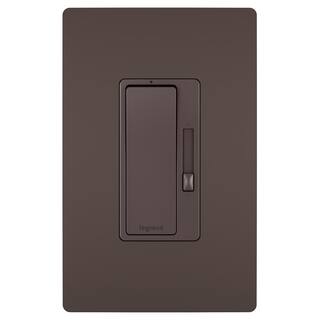 Legrand radiant 450-Watt Single Pole3-Way LEDCFLIncandescent Dimmer with Wall Plate with Dark Bronze RHCL453PWPDB