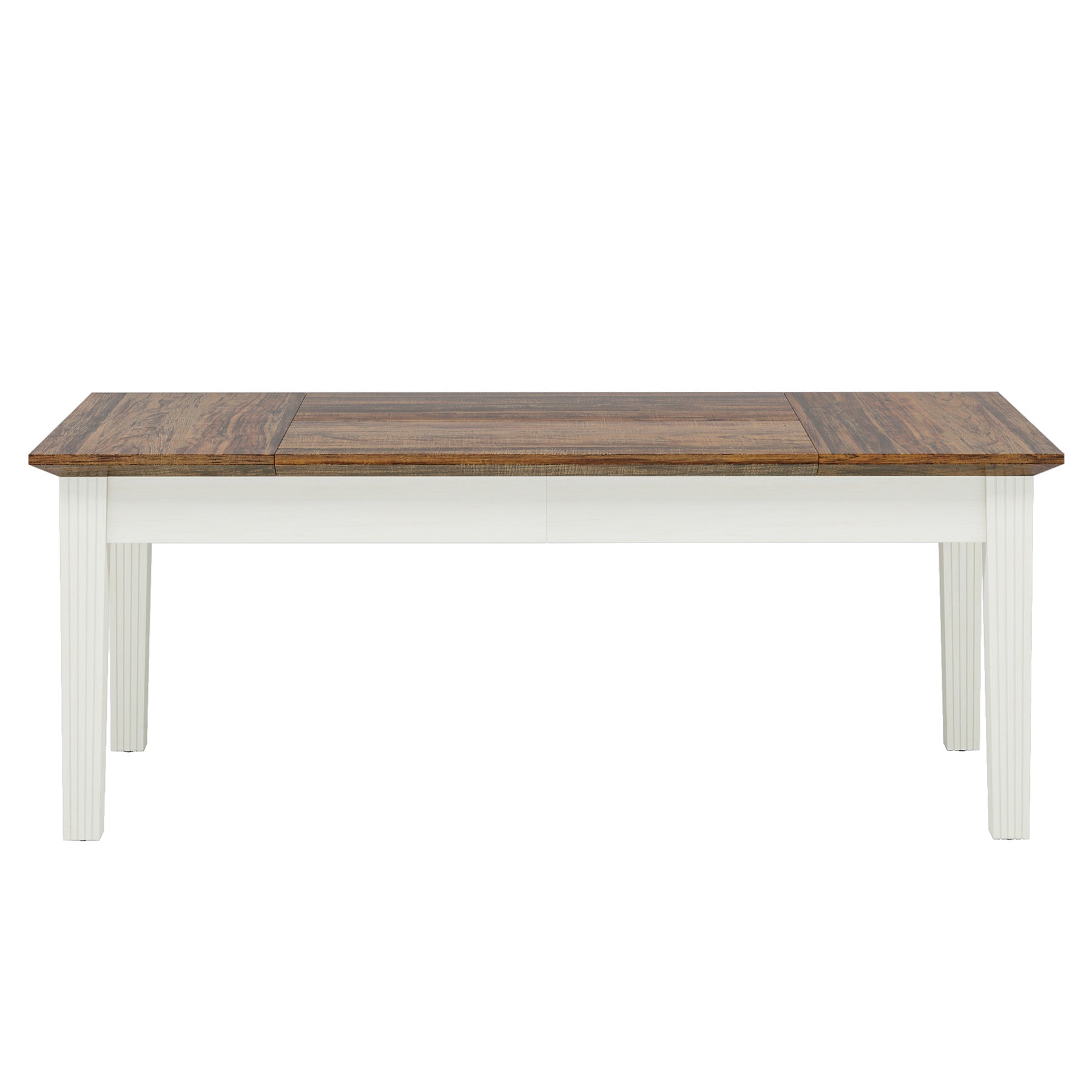 62-Inch Dining Table, Farmhouse Rectangular Kitchen Table for 4-6