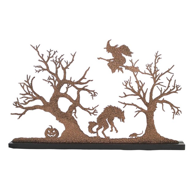 Haunted Woods Silhouette Halloween Village Accessory Decorative Figurines