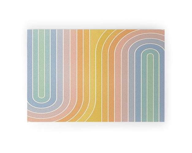 Colour Poems Gradient Curvature Iii Welcome Mat Society6