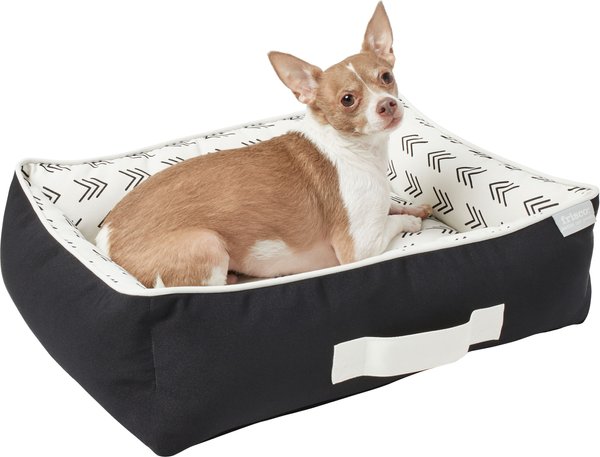 Frisco Indoor/Outdoor Modern Cuddler Bolster Cat and Dog Bed