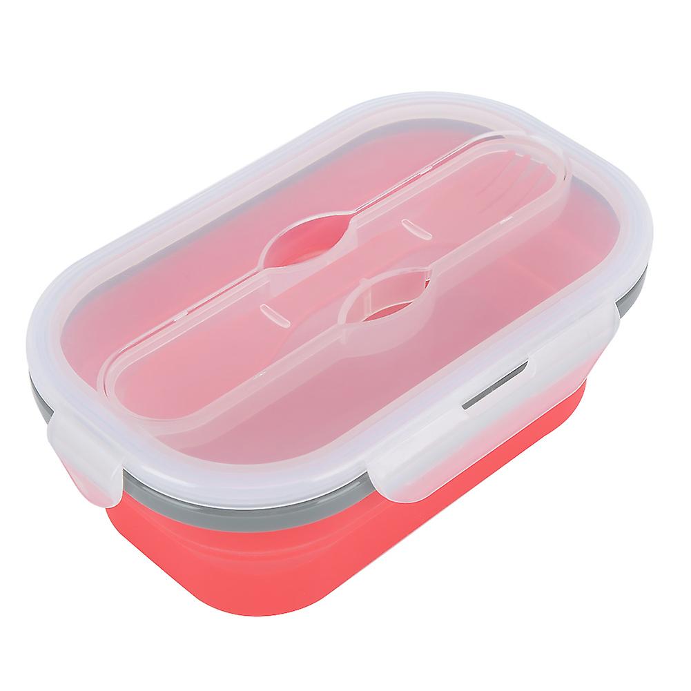 950ml Portable Food Grade Silicone Folding Lunch Box Food Salad Container For Outdoor Travel Picnicred