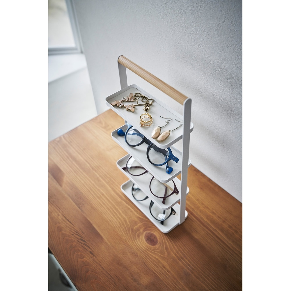 Yamazaki Home Jewelry and Accessory Trays  Steel and Wood