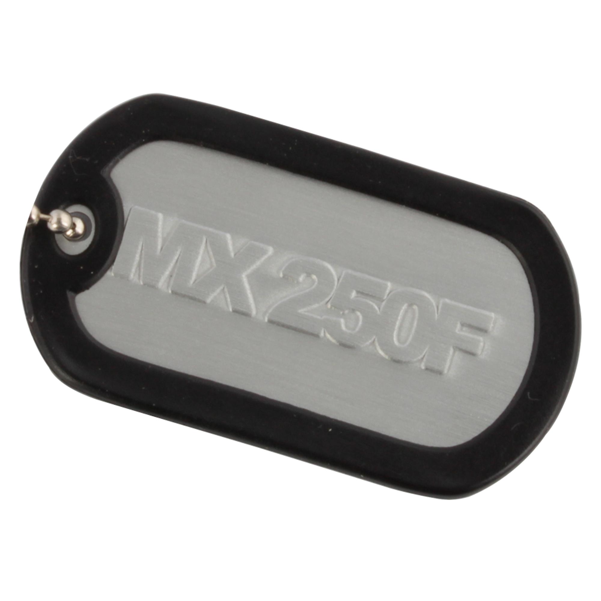 Dogtag Keyfob Keyring MX 250 F - Includes Keychain Neckchain And Damper