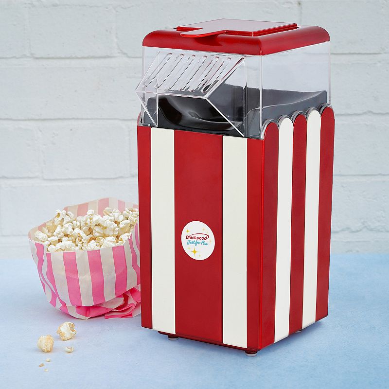 Brentwood PC-488R Classic Striped 8-Cup Hot Air Popcorn Maker