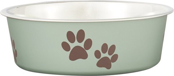 Loving Pets Bella Bowls Pet Bowl， Metallic Artichoke