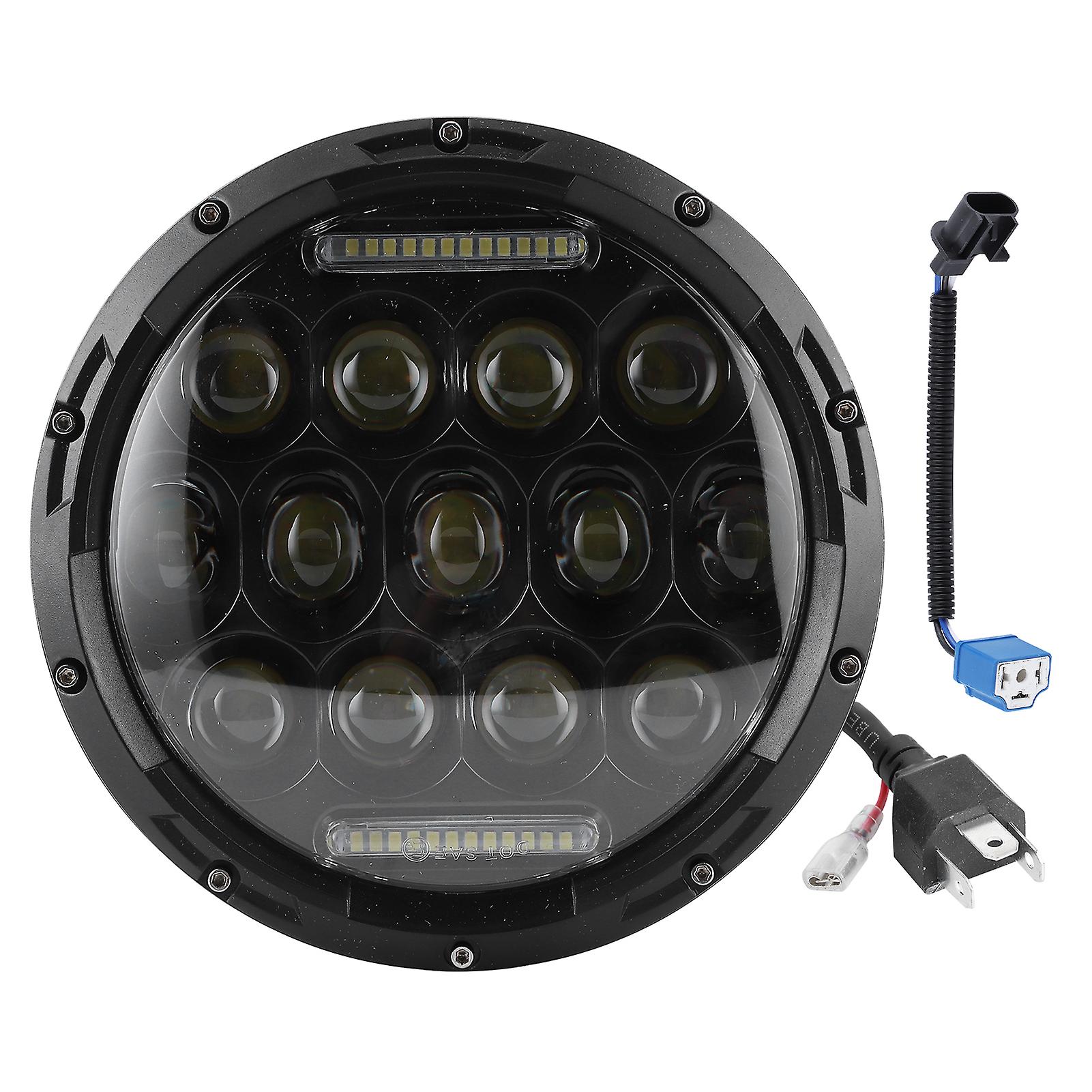 7in 75w Led Headlight 6500k High Birhgtness Efficient Headlamp Fit For Jeep Wrangler