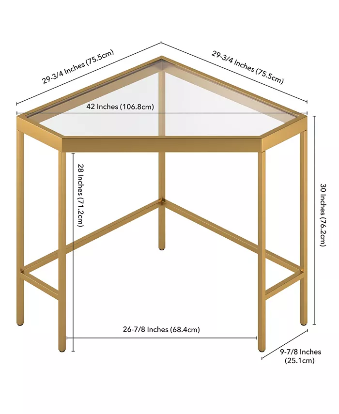 Hudson and Canal Alexis Corner Desk 42 x 29.75