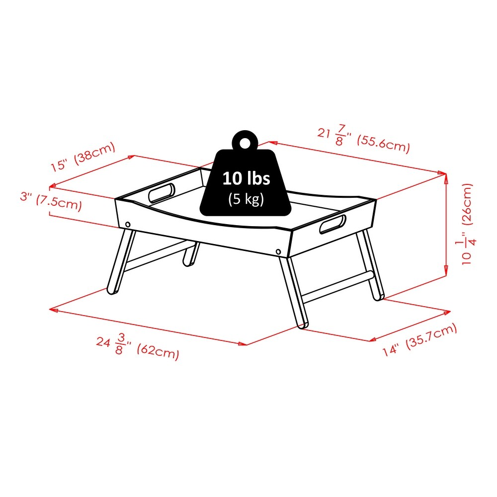 Benito Breakfast Tray  Espresso   24.4\