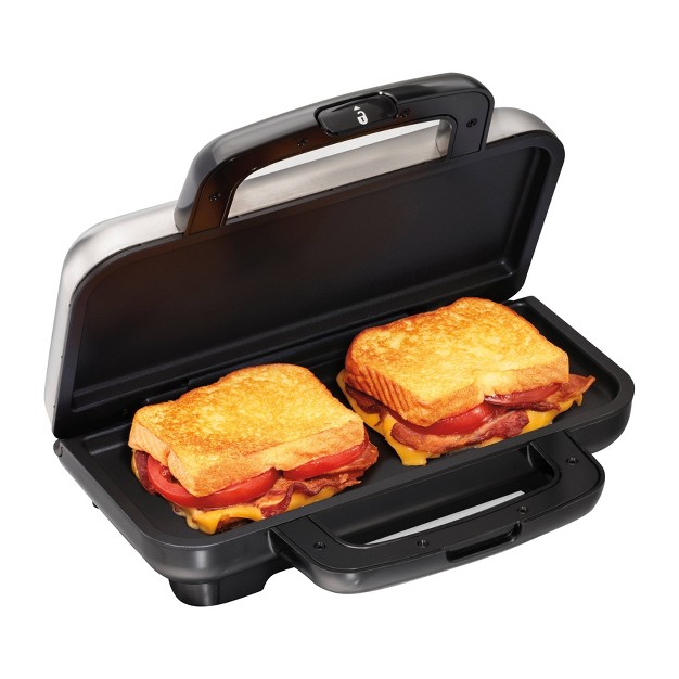 Proctor Silex Deluxe Hot Sandwich Maker Gray