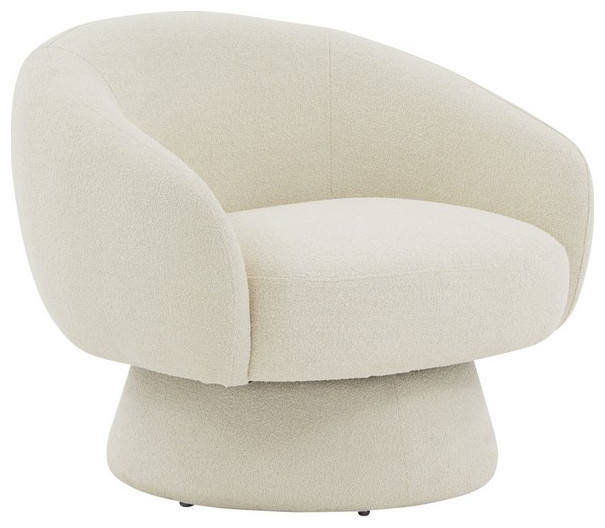 Safavieh Couture Petryna Boucle Accent Chair Creme   Armchairs And Accent Chairs   by Safavieh  Houzz