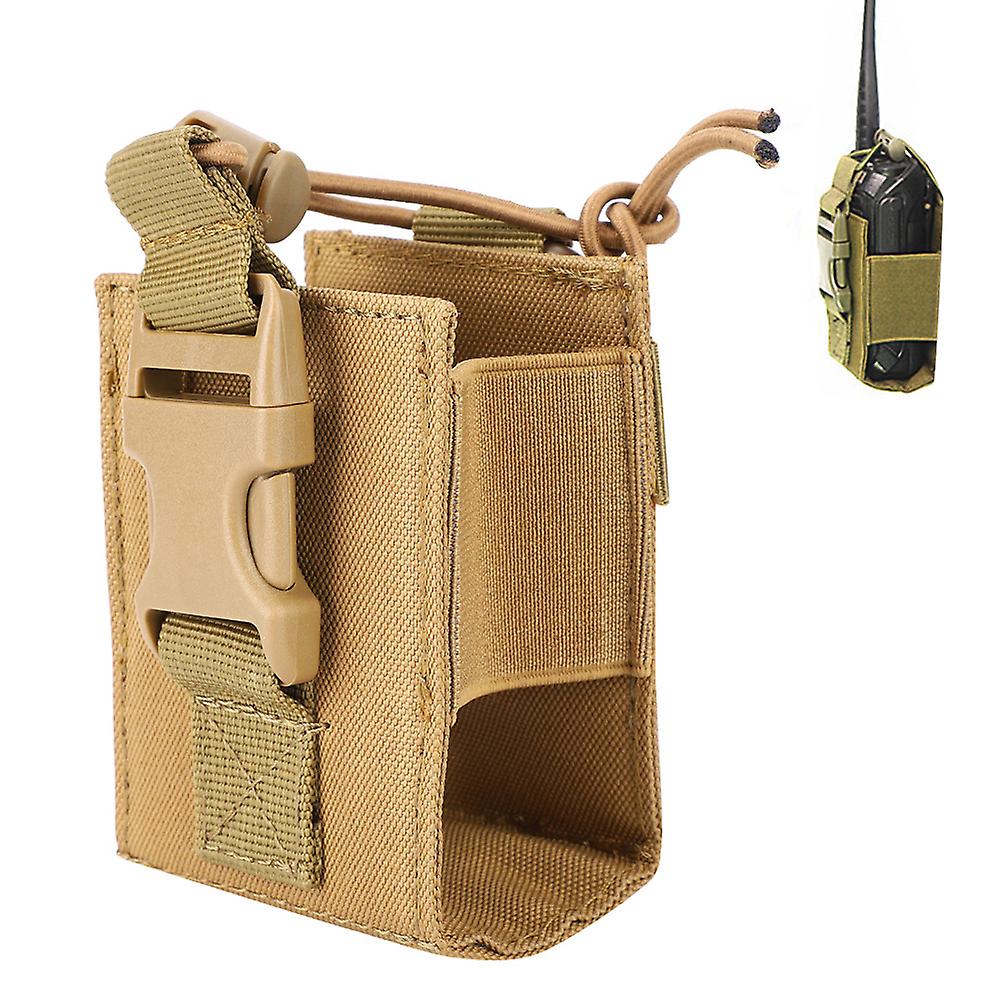 Portable Tactical Military Walkie Talkie Bag Pouch Radio Holder Case For Outdoor Sports