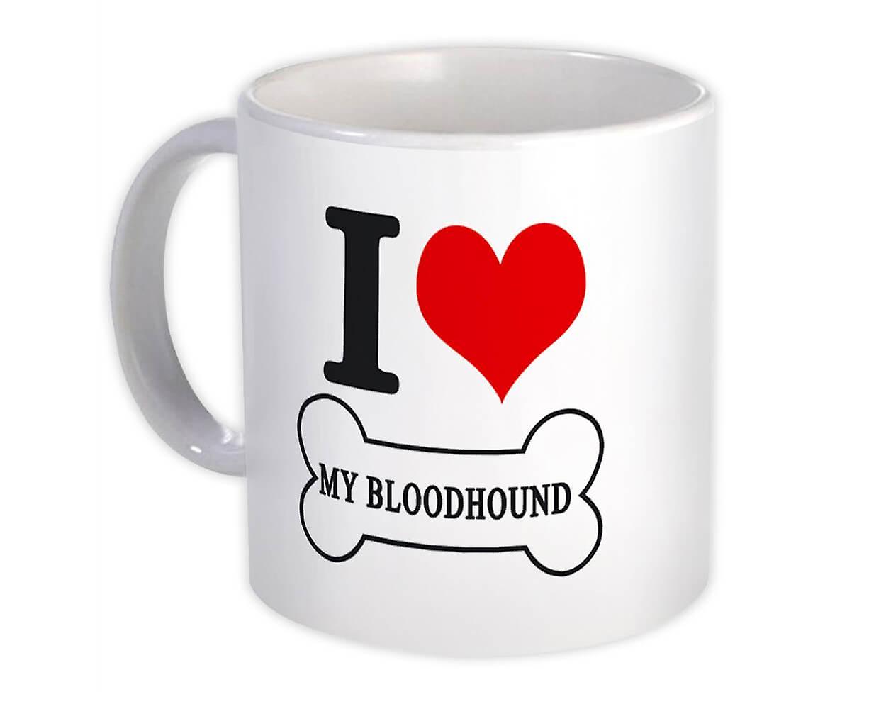 Gift Mug: I Love Bloodhound Pet